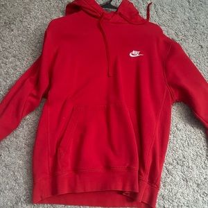 Red nike hoodie size Small mens